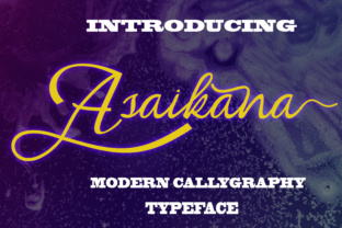 Asaikana: A Modern Script Font for Trusted Branding
