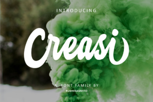 Creasi: A Modern Script Font for Editorial Impact