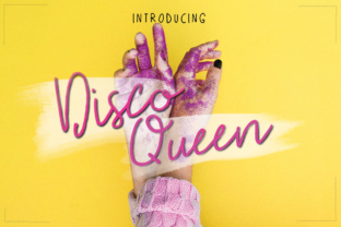 Disco Queen: A Bold Script Font for Editorial Design