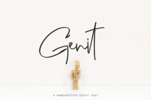 Genit: A Script Font That Elevates Minimalist Campaigns
