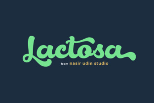 Lactosa: A Bold, Curvaceous Script Font for Expressive Branding