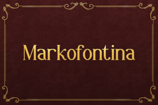 Markofontina: A Serif Font That Speaks with Character