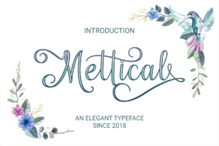 Mettical: A Romantic Script Font for Small Business Branding