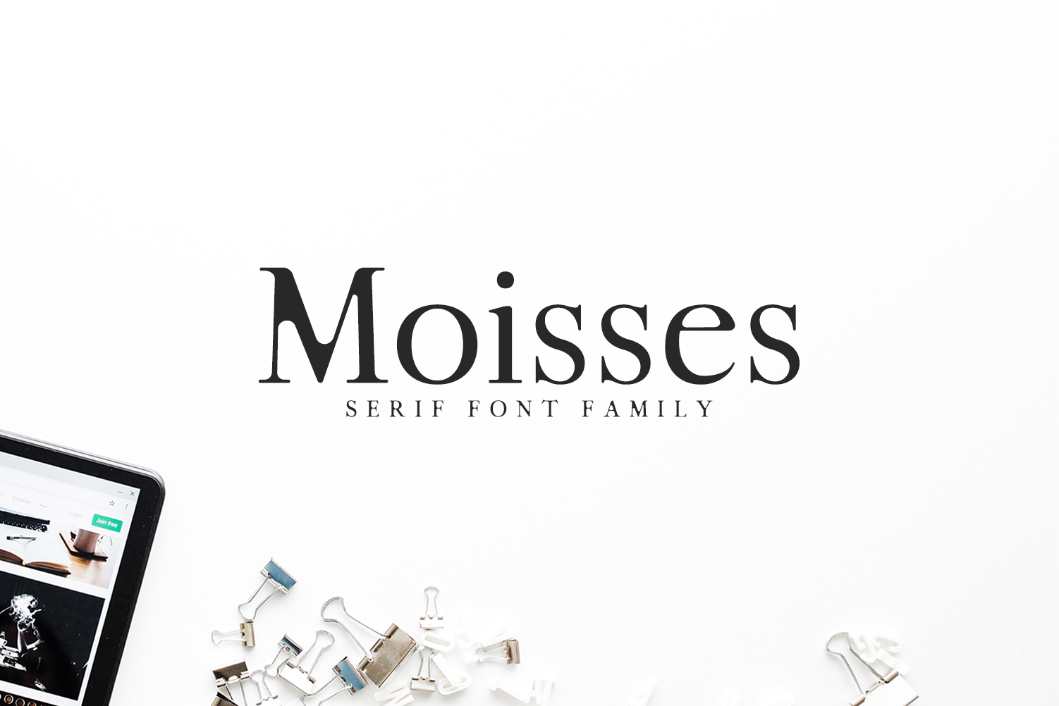Moisses: A Modern Serif Font for Clean Digital Design