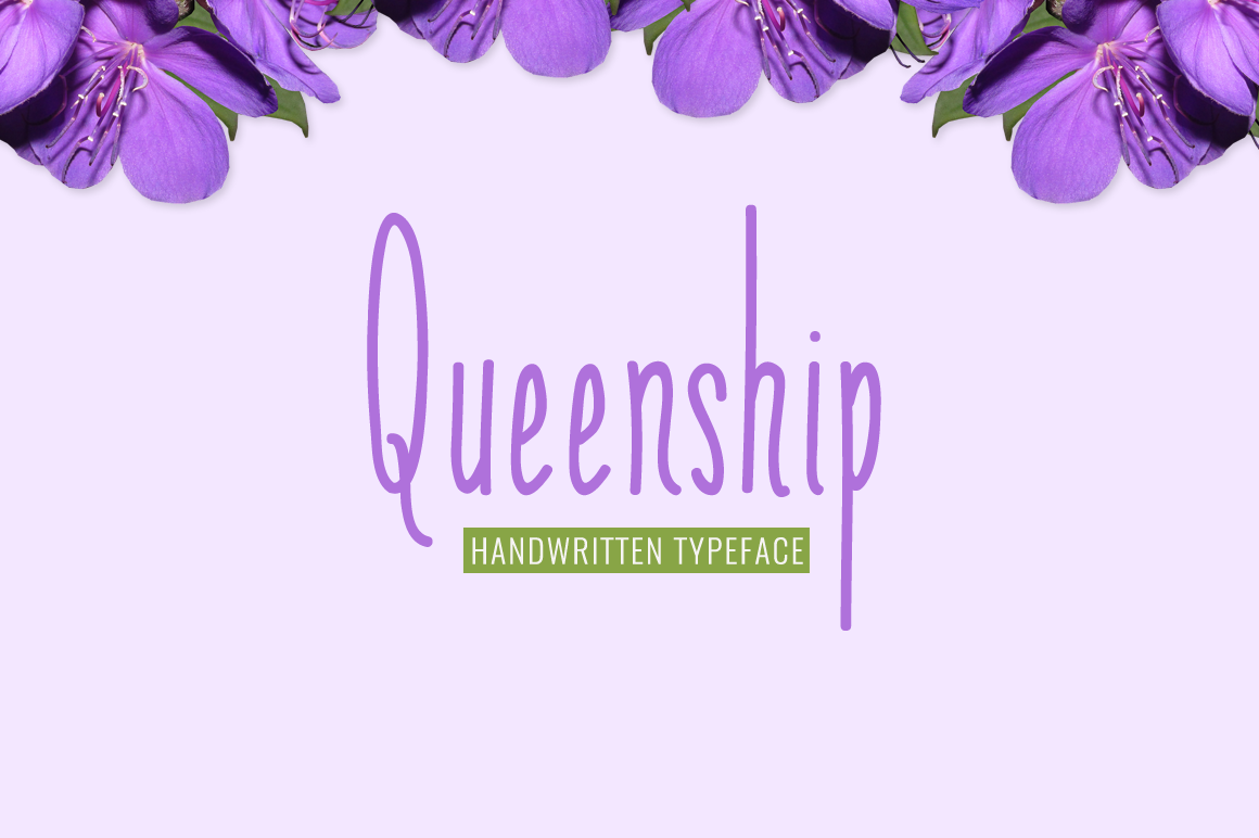 Queenship: A Playful Yet Polished Script Font for Editorial Design