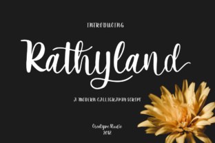 Rathyland: A Script Font for Editorial Elegance