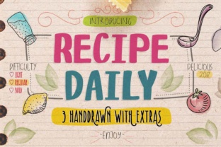 Recipe Daily: A Sans Serif Font That Feels Like Handwritten Warmth